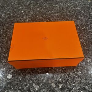 Hermes Orange Shopping Shoe Box Authentic *Empty Box* 12 x 8 x 4.5